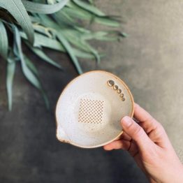 Francis Ceramic Grate/Serve Dish (13x10cm)