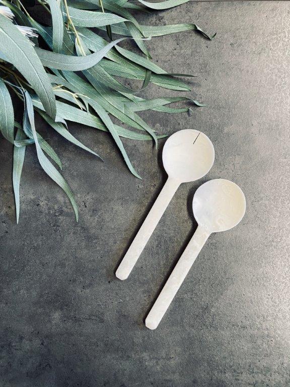 Resin Salad Server (25.5cm), Ivory
