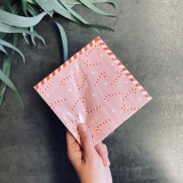 Candy Cane 20pk 3 Ply Napkin (33cm)