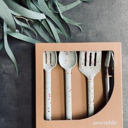 Gem 4pc Silicone/Stainless Steel Tool Set (30cm), Seafoam