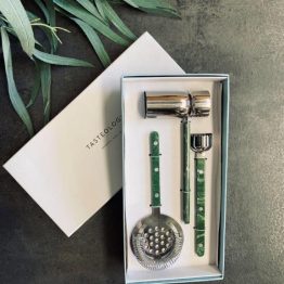 Tasteology - Cocktail Tool Set, Emerald