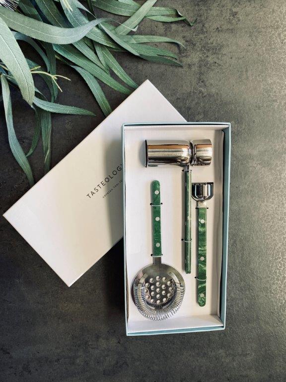 Tasteology - Cocktail Tool Set, Emerald